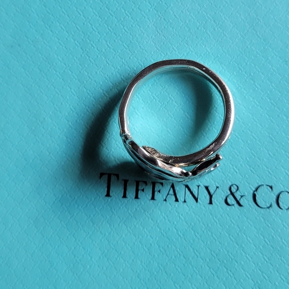 1885 Tiffany & Company IRIS Spoon Ring in Sterling Silver #8 - Picture 4 of 11